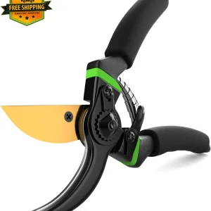 Japanese Steel Pruning Shears Titanium Coated Rust-Resistant Arthritis Cut