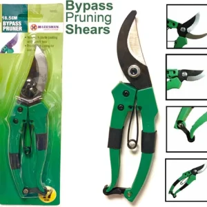 GARDEN PRUNERS BYPASS HEAVY DUTY PLANT CUTTER SAFETY LOCK SCISSORS HAND TOOL